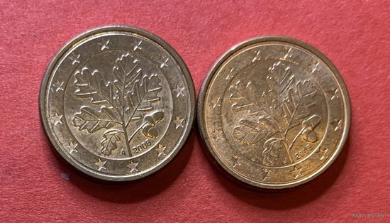 Германия, 1 евроцент - 2008AJ