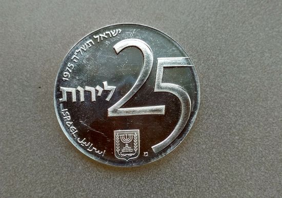 Израиль. 25 лир, 1975. 27 лет Независимости