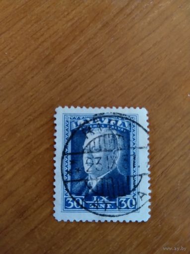 1937 Латвия президент Ульманис зуб. Лин. 11 1/2 (1-3)