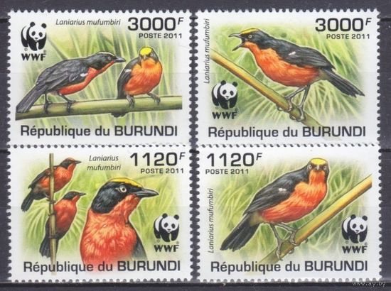 2011 Бурунди 2126-29 WWF / Птицы 11,00 евро