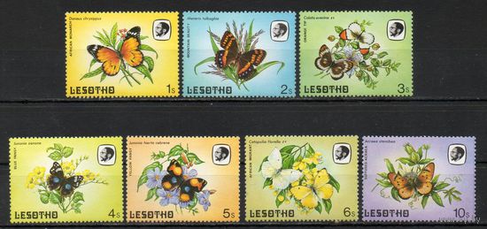 Бабочки Лесото 1984 год 7 марок