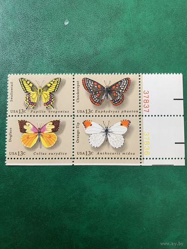 США 1977. Бабочки. Полная серия