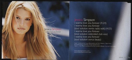 JESSICA SIMPSON - I Wanna Love You Forever (CD SINGLE AUSTRALIA 2000)