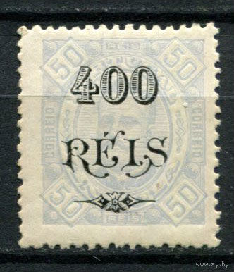 Португальские колонии - Ангола - 1902 - Надпечатка 400 REIS на 50R - [Mi.73] - 1 марка. MH.  (Лот 80AN)
