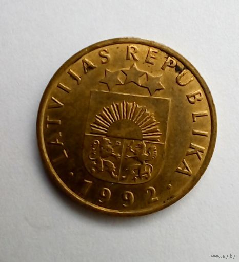 Латвия 5 сантимов 1992 г (1)