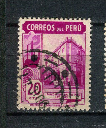 Перу - 1938 - Банк Перу 20С - [Mi.391] - 1 марка. Гашеная.  (Лот 61BZ)
