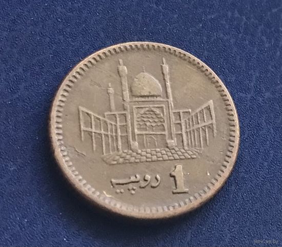 Пакистан 1 рупия 2002. Основатель страны Мухаммед Али Джиннах