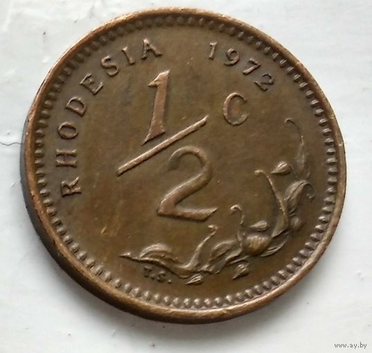 Родезия 1/2 центa, 1972 1-1-24