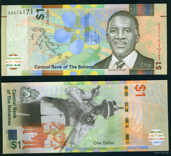 Багамы 2017 1 доллар UNC
