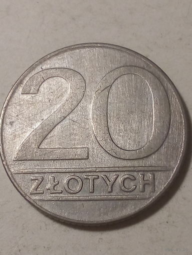20 злотый Польша 1989
