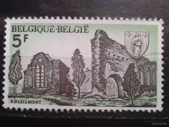 Бельгия 1974 Руины монастыря, герб города