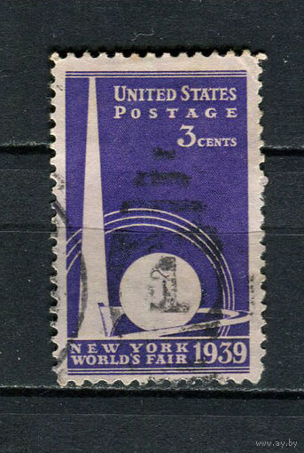 США - 1939 - Всемирная выставка в Нью-Йорке - [Mi. 448] - полная серия - 1 марка. Гашеные.  (Лот 67CS)