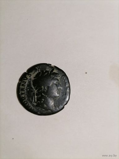Монета Древний Рим. Император Адриан. Дупондий. Медь.
