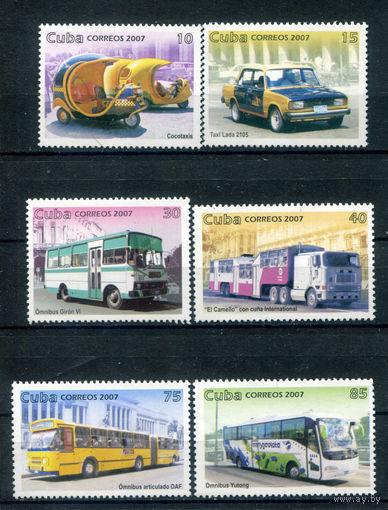 Куба - 2007г. - Общественный транспорт - полная серия, MNH [Mi 4967-4972] - 6 марок