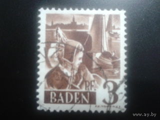 Германия 1947 Баден фр. зона стандарт