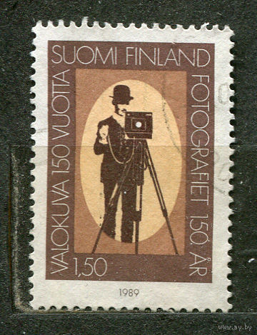 150 лет фотографии. Финляндия. 1989. Полная серия 1 марка