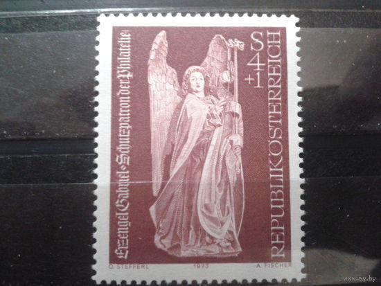 Австрия 1973 День марки, статуя архангела Габриила в Венской кирхе с 1490 г**