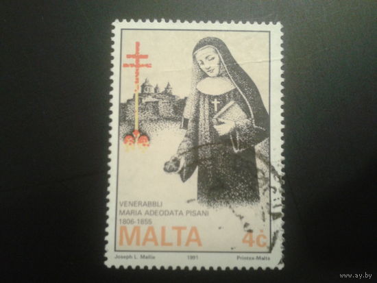 Мальта 1991 мать Мария из ордена Бенедиктинианцев