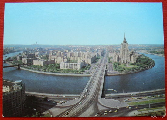 Москва. Вид на Кутузовский проспект. Чистая. 1979 года. 739.