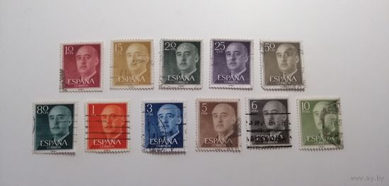 Испания 1955. Стандартный выпуск. Генерал Франко