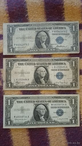 1 доллар США  1935  две шт., 1957 одна шт.