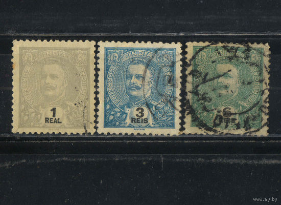 Португалия Колонии Индия Португальская 1903 Карл I Стандарт #206,210,211