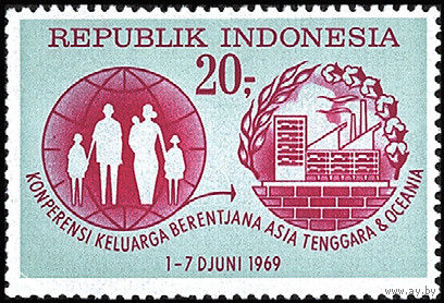 Индонезия 1969 Азиатско-Тихоокеанской Конференции По Планированию Семьи **