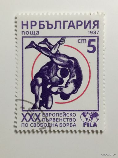 Болгария 1987. Чемпионат Европы по вольной борьбе.