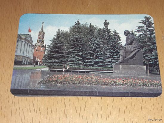 Календарик 1987 "Известия" памятник Ленину