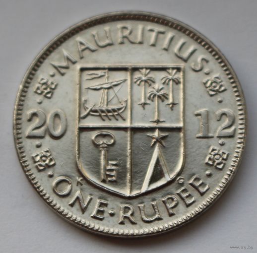 Маврикий 1 рупия, 2012 г.