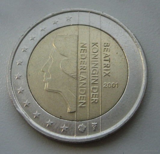 Нидерланды 2 евро 2001г.