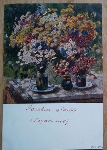 Герасимов А. Полевые цветы. 1952 г. Чистая.