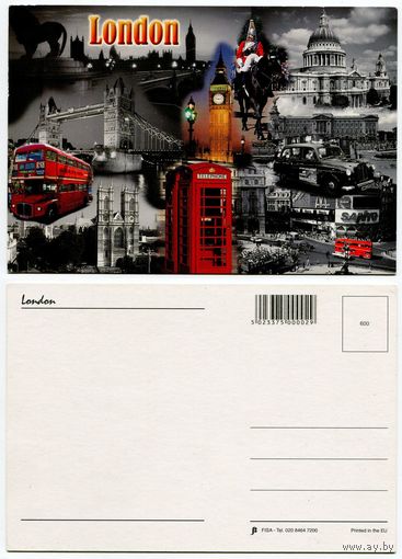 Великобритания. Почтовая карточка London
