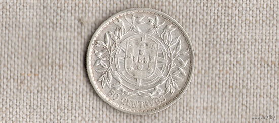 Португалия 50 сентаво 1913 /серебро/(Va)