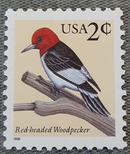1996 Птицы - рыжий дятел США