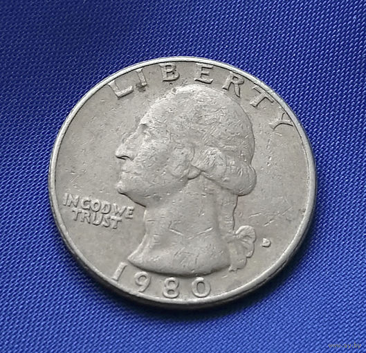 25 центов 1980 D США #02