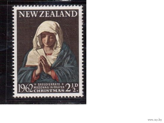 Новая Зеландия-1962, (Мих.424) **, Рождество, Живопись