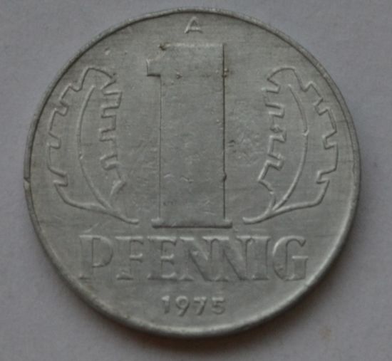 Германия - ГДР 1 пфенниг, 1975 г.