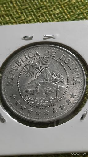 Боливия 5 песо  1976 г