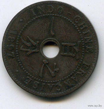 Французския индокитай 1 цент 1897