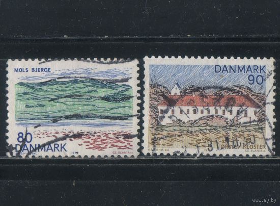 Дания 1979 Датские регионы (VI) Национальный парк Молс Бьерге Эрслев-Монастырь Северная Ютландия #690-1