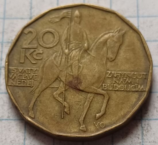 Чехия 20 крон, 1993     ( 1-6-4 )