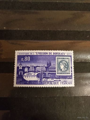 1972 Франция 100 летние выпуска марки Бордо Церера чистая клей MNH** выпускалась одиночкой (2-13)