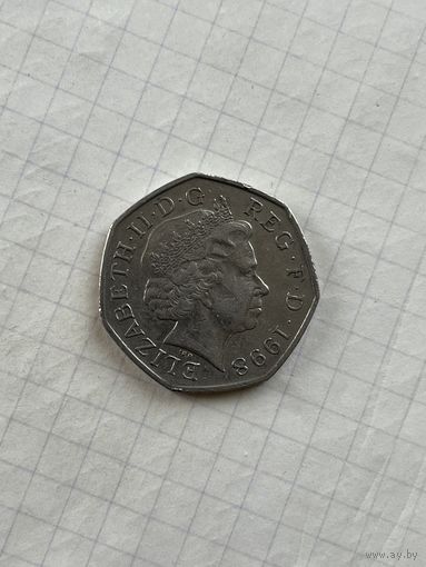Великобритания 50 пенсов 1998