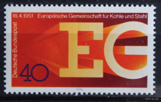 Европейский союз угля и стали, Германия, 1976 год, 1 марка