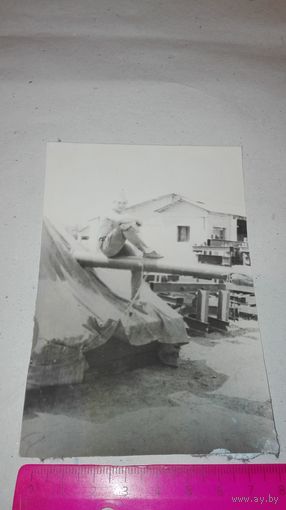 Старое военное фото танкиста