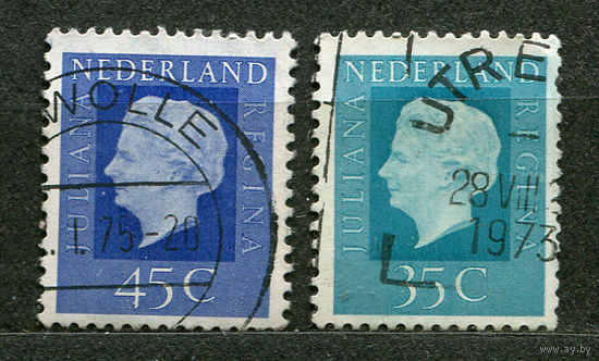 Королева Юлиана. 1973. Нидерланды. Серия 2 марки