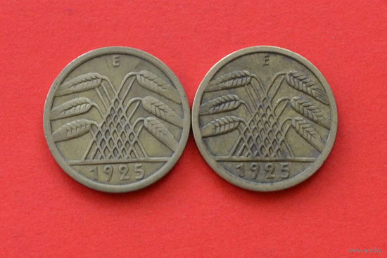 Германия 5 пфеннигов 1925 Е