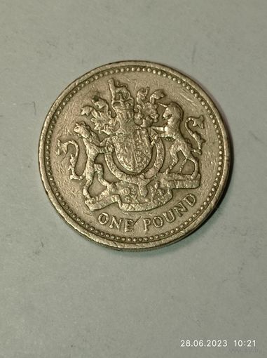 Великобритания 1 фунт 1983 года .