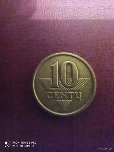 10 центов 1997, Литва
